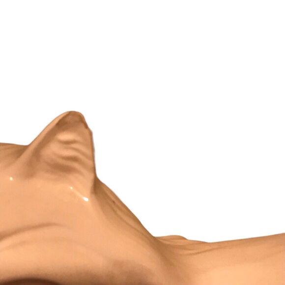 Vintage Ceramic White Persian Cat Blue Eyes Lifesize Figurine - Picture 5 of 13